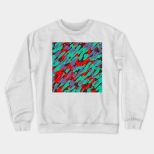 Red Olive Camouflage Crewneck Sweatshirt